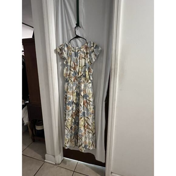 Lauren Conrad Multicolor Floral Midi Dress Sz S - Picture 5 of 7
